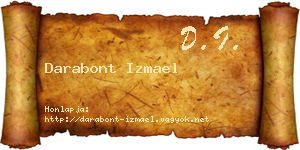 Darabont Izmael névjegykártya